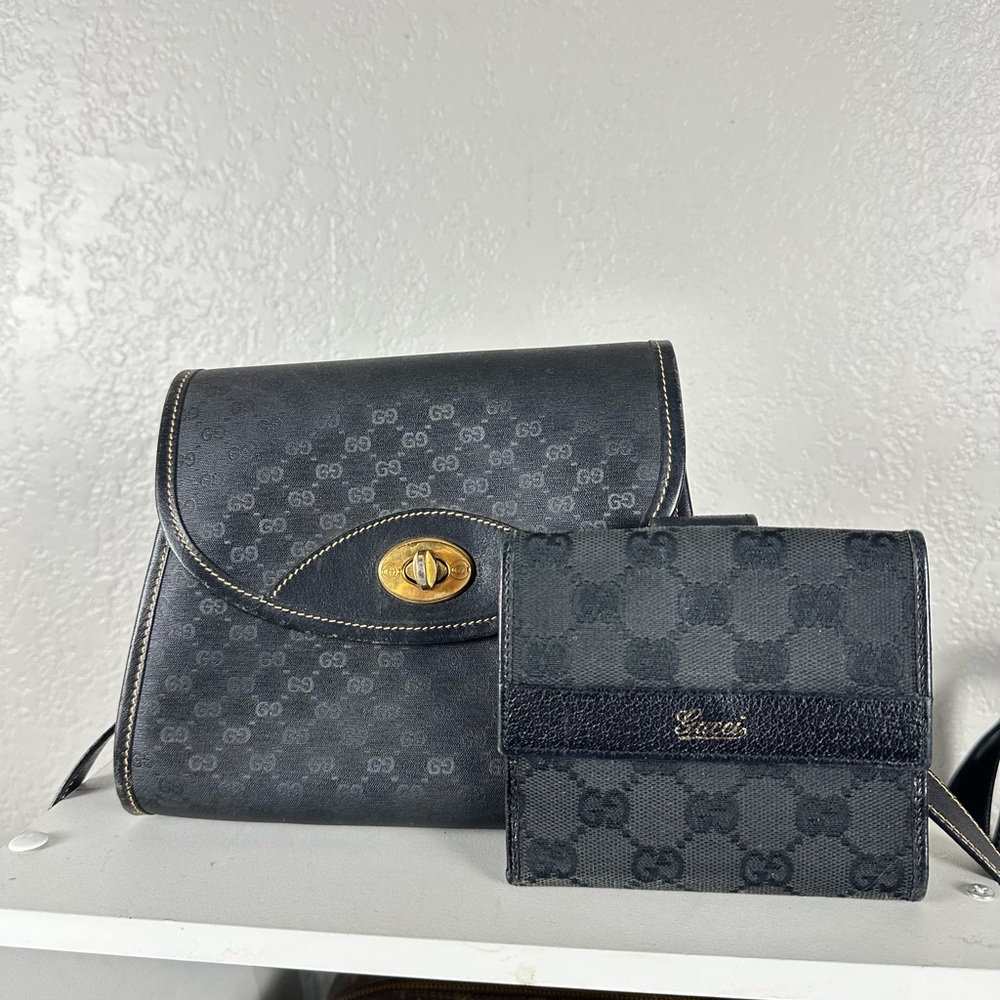 ❤️Authentic Gucci GG Crossbody/Shoulder Bag and Wallet